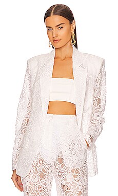 Ronny Kobo Kirsten Blazer in White | REVOLVE