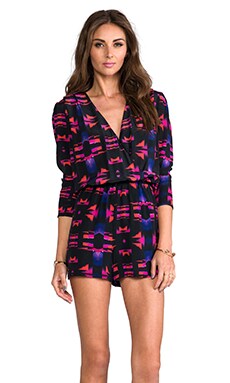 Rory Beca Lenoir Wrap Romper in Arrow | REVOLVE