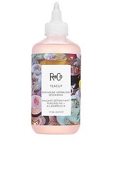 Product image of R+Co Teacup Peacholine + Komucha Detox Rinse. Click to view full details