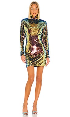 

Мини платье ansel - RtA, Blue;pink;metallic bronze, Коктейльное
