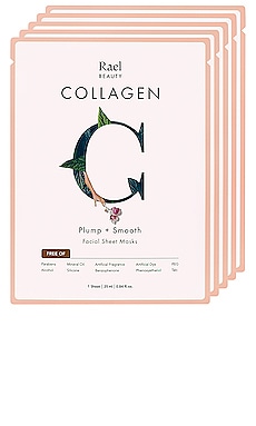 Product image of Rael Collagen Mask 5 Pack Set. Click to view full details