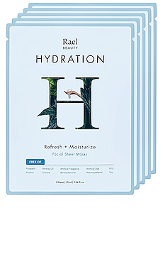 Product image of Rael Hydration Mask 5 Pack Set. Click to view full details