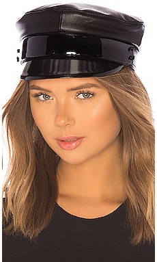 Product image of Ruslan Baginskiy Leather Baker Boy Cap. Click to view full details
