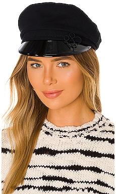 Ruslan Baginskiy Monogram Embellished Cap in Black | REVOLVE