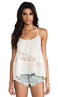 Free People Night Rhythm Corset Bodysuit in Ivory