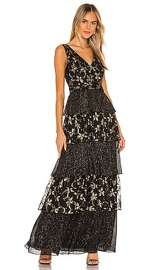 

Вечернее платье payten - RACHEL ZOE, Black;metallic gold, Металлик