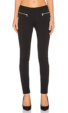 Rachel Zoe Womens Pull on Dress Pants Leggings, Black, 8