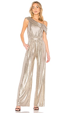 Revolve store gold jumpsuit