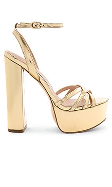 RACHEL ZOE Charlotte Platform Sandal in Light Gold | REVOLVE