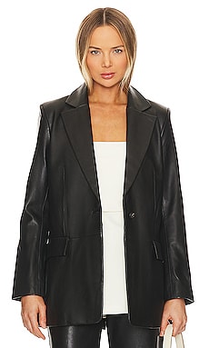 BCBGMAXAZRIA Leather Blazer in Black REVOLVE