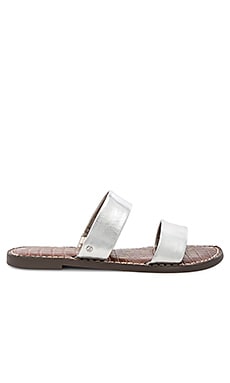 Sam Edelman Gala Sandal in Silver Suede REVOLVE