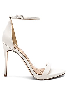 Sam Edelman Ariella Sandal in Bright White Nappa Luva Leather