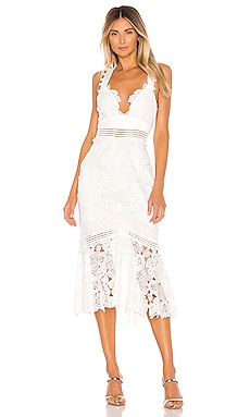 saylor white lace dress