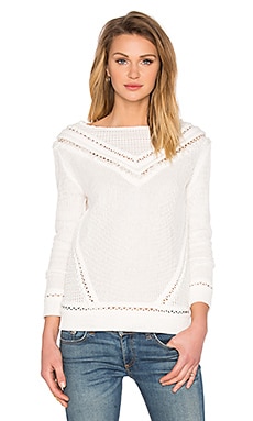 SAYLOR Kellie Sweater in White | REVOLVE