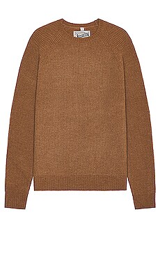Product image of Schott Ribbed Wool Crewneck Sweater. Click to view full details