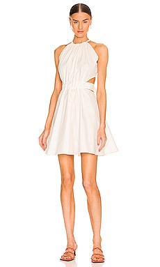 Low Cut Waist Canvas Mini Dress SELMACILEK $340 