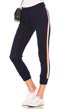 sweatpants with rainbow stripe