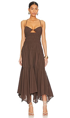 Norma Kamali Strapless Tailored Terry Mini Dress In Chocolate