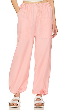 superdown Amata Parachute Pant in Hot Pink