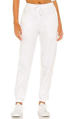 SNDYS LOUNGE Luxe Sweatpants in White | REVOLVE