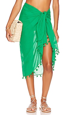 Seafolly Cotton Gauze Sarong in Green from Revolve.com