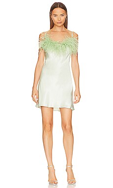 Boheme Mini Dress with Feathers Sleeper