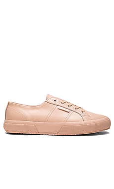 superga pink leather sneakers