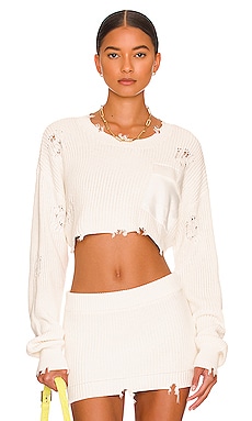 Product image of SER.O.YA Cropped Devin Sweater. Click to view full details