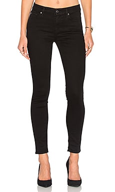 7 For All Mankind Bair Ankle Skinny in Black | REVOLVE