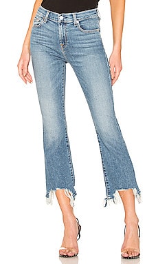 

Расклешенные джинсы slim kick - 7 For All Mankind, Рваные