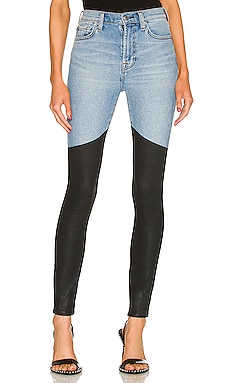 Pieced High Waisted Skinny 7 For All Mankind