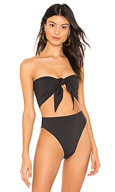 

Топ бикини anini - Stone Fox Swim, Черный, Бандо