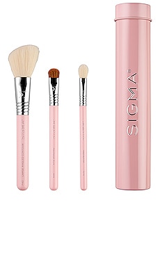 Product image of Sigma Beauty Sigma Beauty Essential Trio Brush Set in Pink. Click to view full details