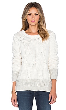 SHAE Emma Sweater in Off White Combo | REVOLVE