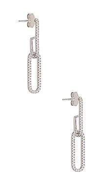 Product image of SHASHI Staple Pave Earring. Click to view full details