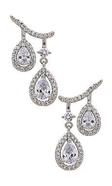 Valeria Pave Diamond Earrings SHASHI $68 