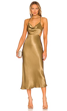 Thalia Bias Cut Out Midi Dress Shona Joy $295 