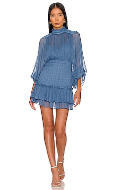 Noemi Ruched Mini Dress Shona Joy $380 NEW