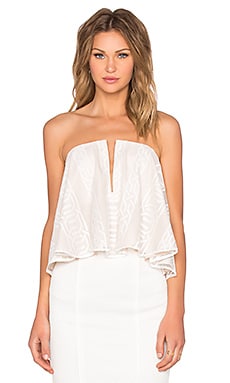 SNDYS Easy Strapless Top in White