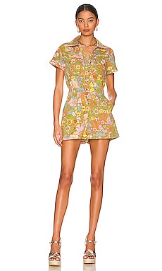 Show Me Your Mumu X REVOLVE Cannon Romper in Groovy Blooms | REVOLVE