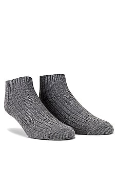 Skin Cashmere Sock in Medium Heather Grey