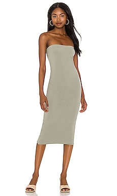 Skin Hestia Strapless Dress in Sage