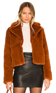 rust fur jacket