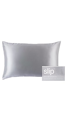 Queen/Standard Pure Silk Pillowcase In Silver slip $89 