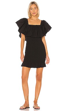 

Мини платье - Solid & Striped, Черный, Короткий рукав