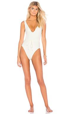 The Michelle Tie One Piece Solid & Striped $148 