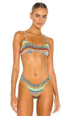 

Топ бикини ginger - Solid & Striped, Оранжевый, На косточках