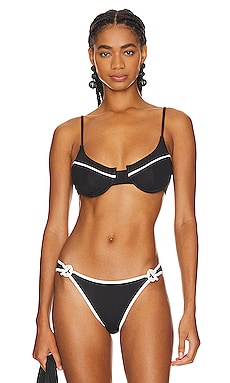 Seamless Zendaya Bikini Top - Black-Amber