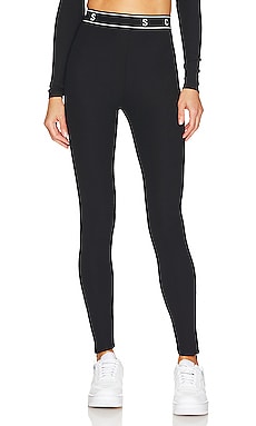 alo Airlift High Waist Suit Up Legging in Anthracite & Black