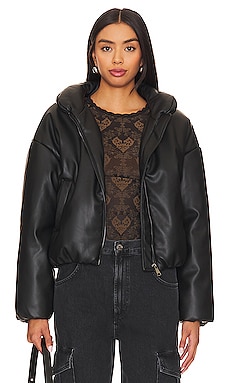 Stratton Faux Leather Jacket Steve Madden